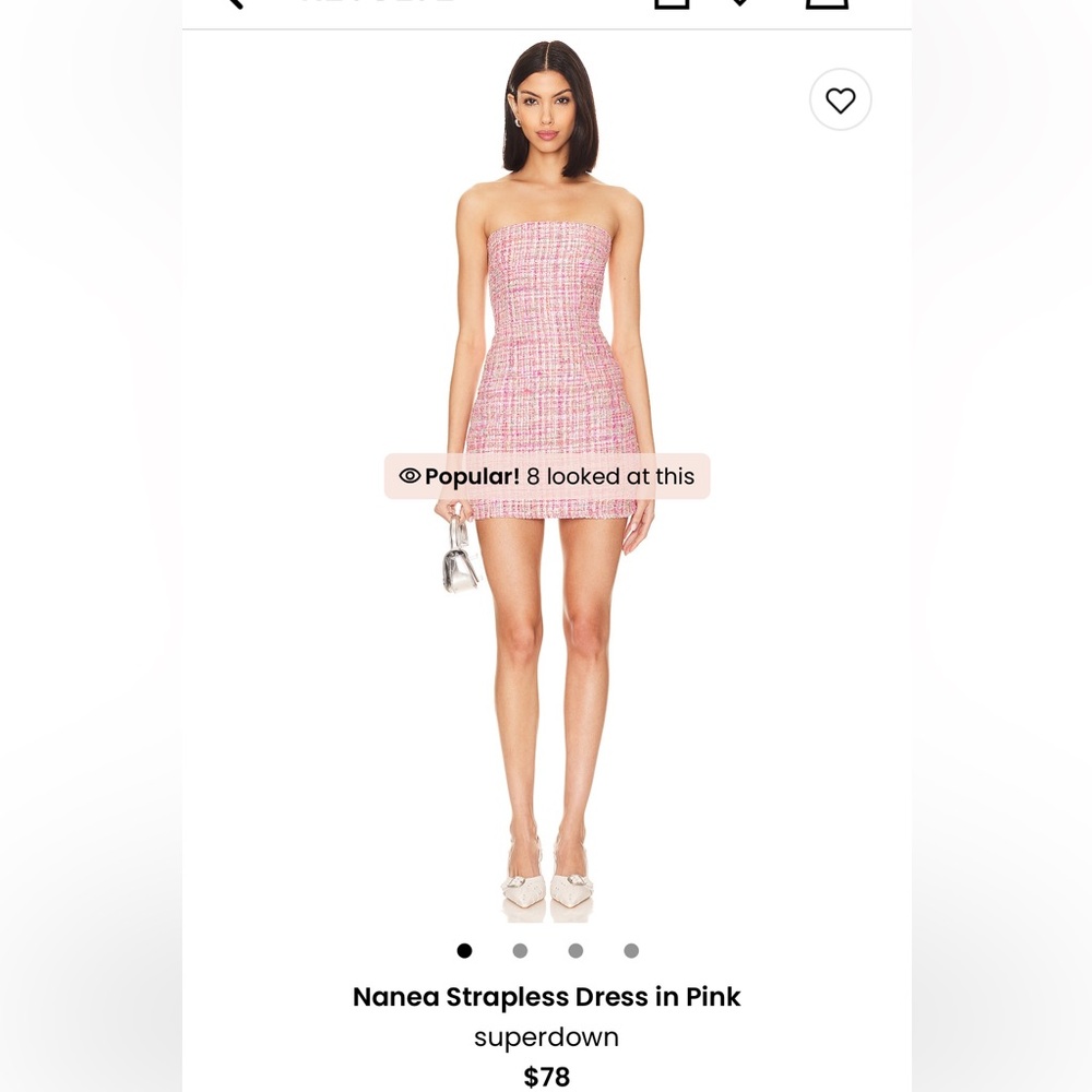 Revolve Nanea Strapless Dress in Pink